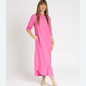 Blank Shirt Dress Linen
Size XS